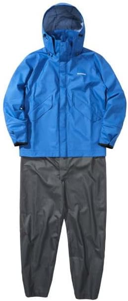 シマノ　マリンスーツ RA-301V 【上着Lサイズ　サロペットMサイズ】 Amazon | [シマノ] マリンスーツ RA-301V マリンブルー L | レイン